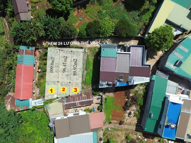❌❌ BÁN 3 LÔ LK HẺM 24 LƯƠNG THẾ VINH – HẺM Ô TÔ THÔNG THOÁNG