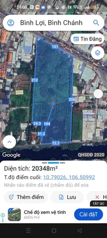 Bán đất 20348m² ngang 100m giá 20 tỷ Xã Bình Lợi