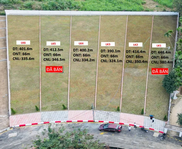 6 Lô từ 390m - 450m. giá chỉ hơn 4,x tr/m - Cách KCN Nhuận Trạch chỉ 1km