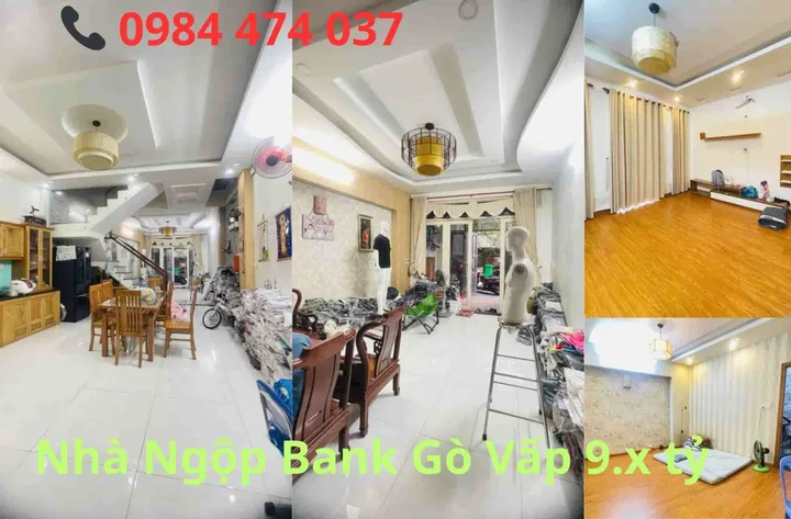 Bán nhà hẻm 6m Lê Văn Thọ Gò Vấp – khu phân lô – 4 tầng – Nhà ngộp bank cần bán gấp