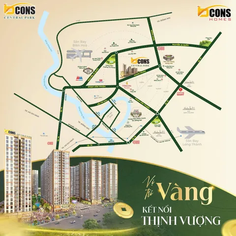 BCONS CENTRAL PARK – SỞ HỮU BĐS NGAY TRUNG TÂM BIÊN HÒA