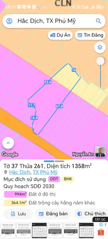 Bán đất 1400.9m² giá 3,5 tỷ Phường Tân Thành