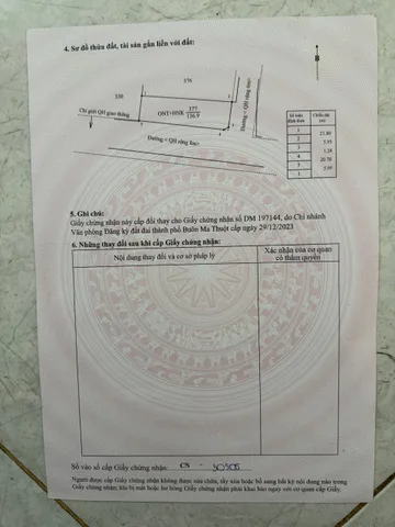 Bán đất 137.2m² giá 695 triệu Xã Hòa Phú