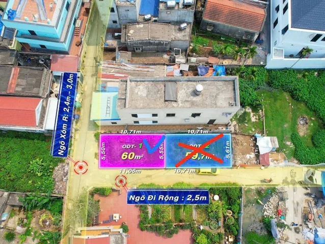 23/11/2025.Bán đất 60m² ngang 5,5m giá 2.18 tỷ Phường Thủy Nguyên( Dương Quan). liên hệ 0362558882