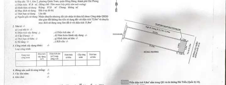 ✅ Bán nhà 3 tầng mặt đường Hải Triều – Quán Toan, Hồng Bàng, Hải Phòng