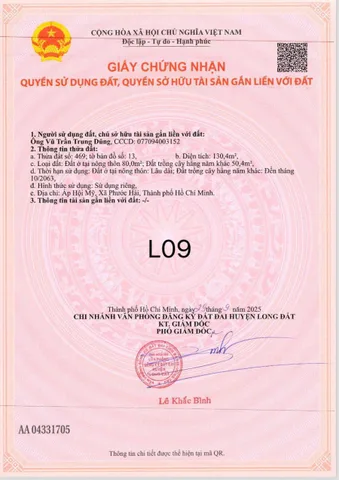 CHỦ KẸT BÁN GẤP LÔ ĐẸP CÁCH BIỂN LỘC AN 2km - DT 130m2 NGANG 5 - SẴN 80m THỔ CƯ SỔ RIÊNG