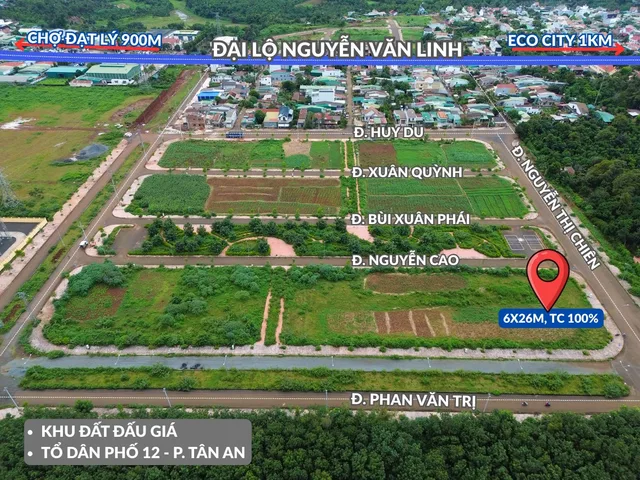 BÁN ĐẤT KHU ĐẤU GIÁ TDP 12, TÂN AN
👉MẶT TIỀN NGUYỄN THỊ CHIÊN
