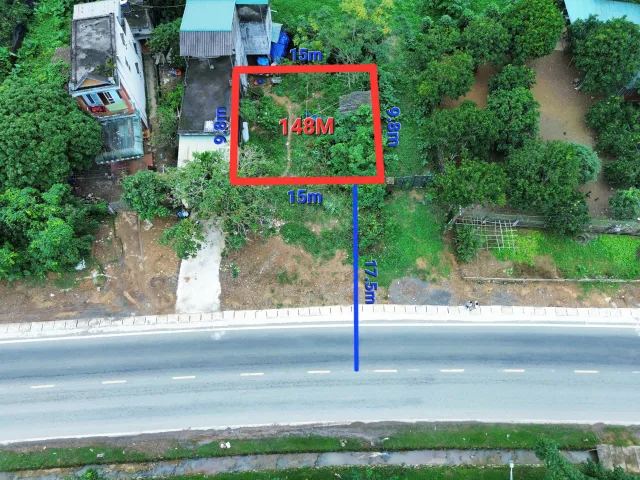 148m full thổ cư - mặt tiền 15m - đường QL6 - chỉ hơn 2 tỷ