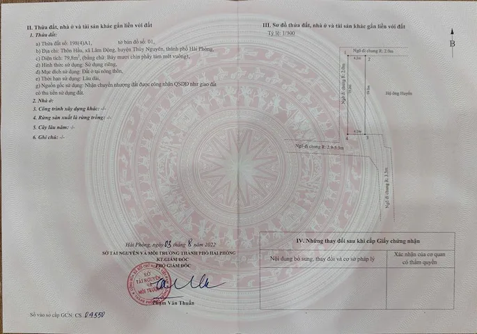 Bán 79.8 m Lâm Động đường thông cách 203 hơn 100 m .ô tô vào thoải mái. L/h:076.231.9990 e Thuý