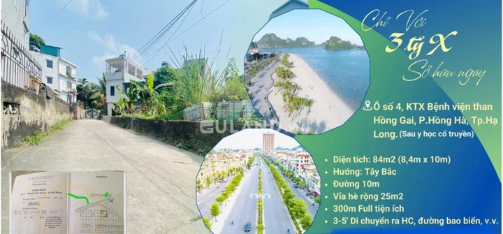 BÁN LÔ ĐẤT SAU BV ĐÔNG Y CỘT 8,PHƯỜNG HẠ LONG