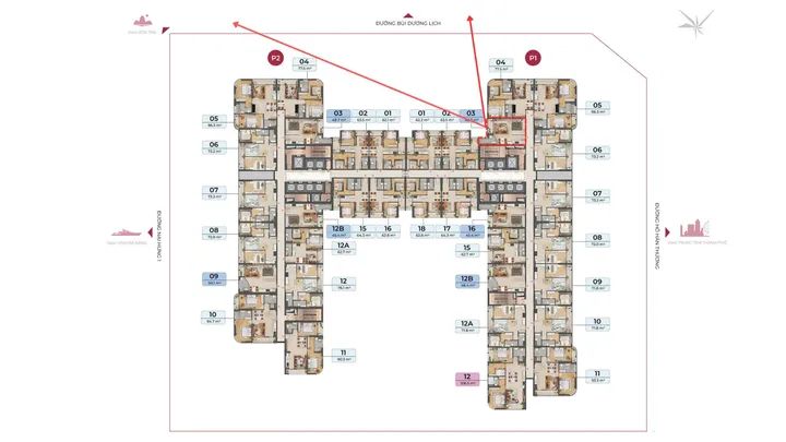 Căn 1PN (42,8m2) view bán Đảo Sơn Trà - Tầng 21 thoáng mát - Sở hữu lâu dài