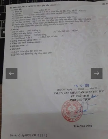 93m2 Đât 5tỷ4 hẻm ô tô phường Linh Tây thông ra phạm Văn Đồng và khu dân cư Him Lam Phú Đông