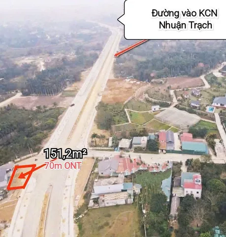 nhỉnh 3 tỷ - 151m - lô góc 2 mặt tiền - Ngã tư Đường đôi vào KCN Nhuận Trạch