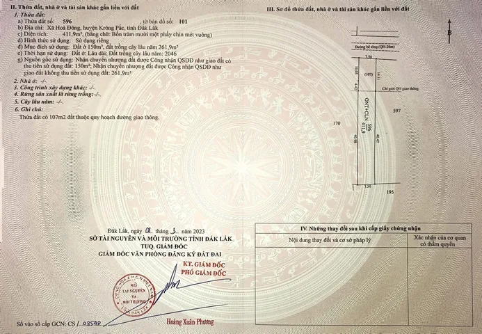 BÁN ĐẤT TRỤC 26 M HOÀ ĐÔNG - EKAMAT