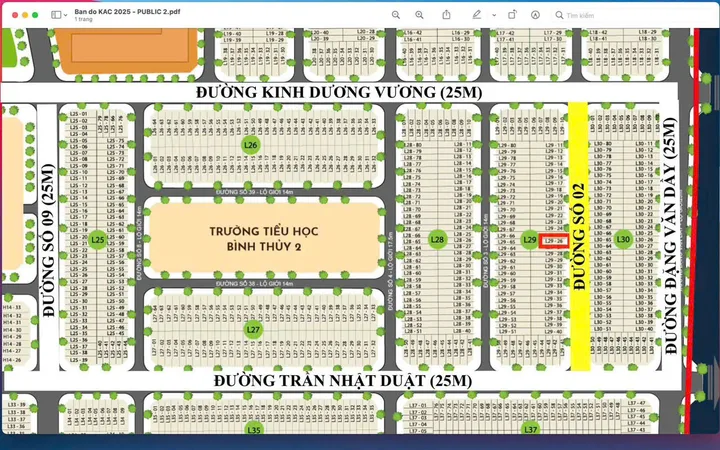 NỀN ĐẸP HƯỚNG ĐÔNG NAM KDC NGÂN THUẬN GIÁ CHỈ 2.0xx
