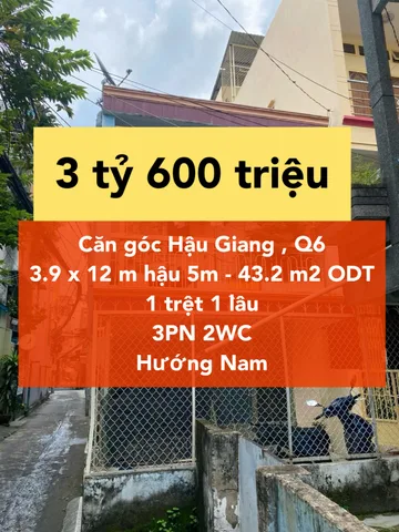 Căn góc Hậu Giang giá tốt