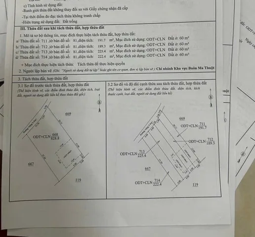 Bán đất 200m² ngang 5m giá 750 triệu Phường Ea Kao