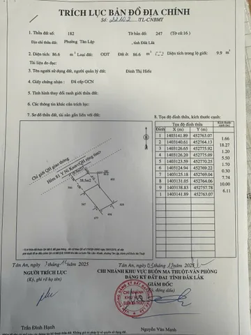 Bán nhà 122.4m² full thổ cư ngang 6m giá 4.5 tỷ tại Phường Tân Lập