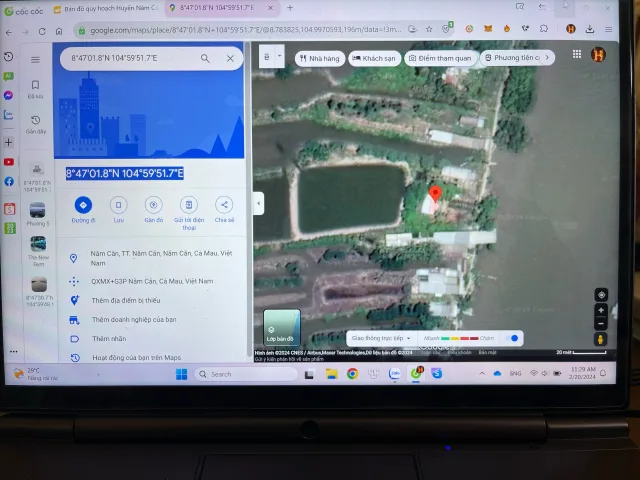Bán đất vuông 60000m2 có 300m2 thổ cư, lộ 3m tại thị trấn Năm Căn, 7 tỷ VND gần Quốc lộ 1A. Thương lượng cho khách thiện chí