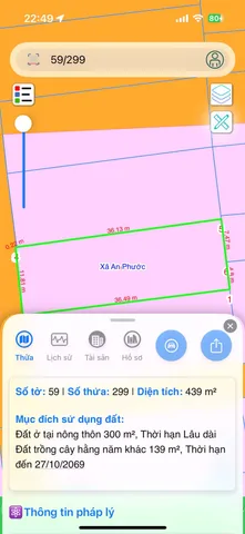 Bán đất 439.3m² ngang 11m giá 14 tỷ Xã An Phước