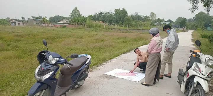 Bán gấp đất mặt tiền 8m bến lức,nguyễn hữu trí vào giá full 1.4 tỷ tl