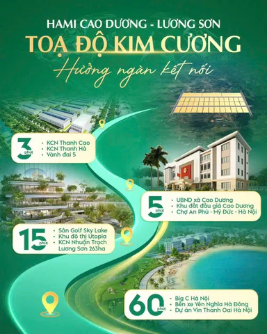 Lô góc siêu đẹp tại Cao Dương – 2 mặt tiền – hạ tầng hoàn thiện | cách Hà Nội 40km – giá chỉ 4xx triệu