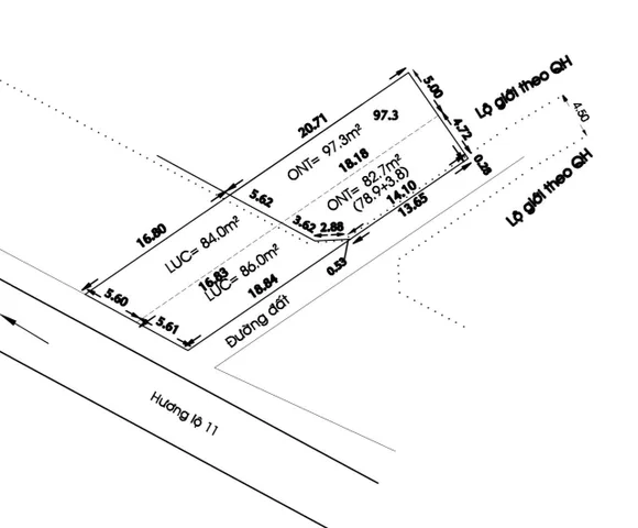 Bán đất 180.8m² giá 5 tỷ Xã Hưng Long