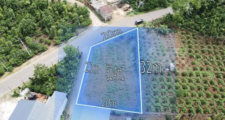 Đất góc 2 mặt tiền đường oto kinh doanh ngay tỉnh lộ 2 dray sáp 20x32m thổ cư 200m2 bán 1tỷ599 thương lượng