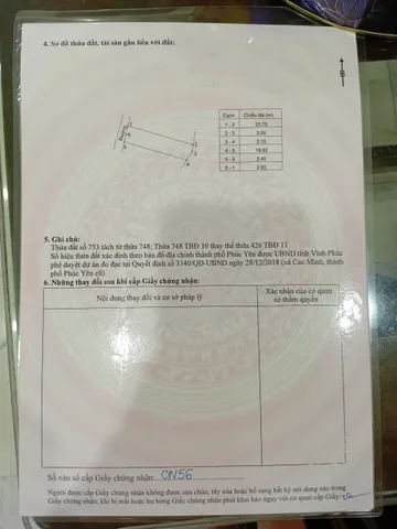 Bán đất 102.9m² ngang 5m giá 1.35 tỷ Phường Xuân Hòa