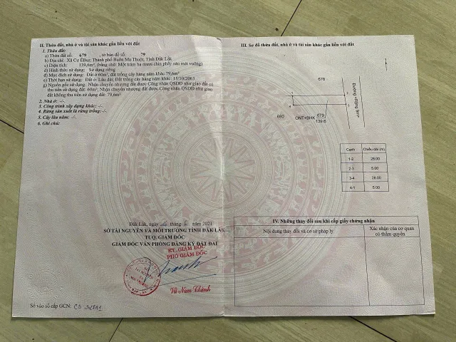 Đất mặt tiền B4 – THÔN 4 CƯ ÊBUR  GIỜ LÀ PHƯỜNG BUÔN Mê THUỘC – VỊ TRÍ ĐẸP, GIÁ TỐT 👍👍👍