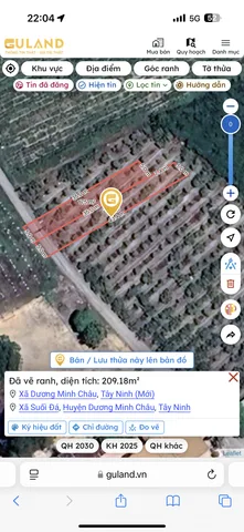 Bán đất 209.2m² giá 379 triệu Xã Dương Minh Châu