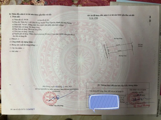 Bán 79.5 m thôn sú 2 Lâm Động cách đường thôn 20 m. Ngay vành đai 2. L/h:076.231.9990 e Thuý