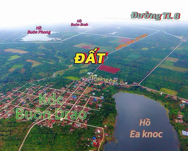 Bán đất 590.2m² giá 349 triệu Xã Ea Tul