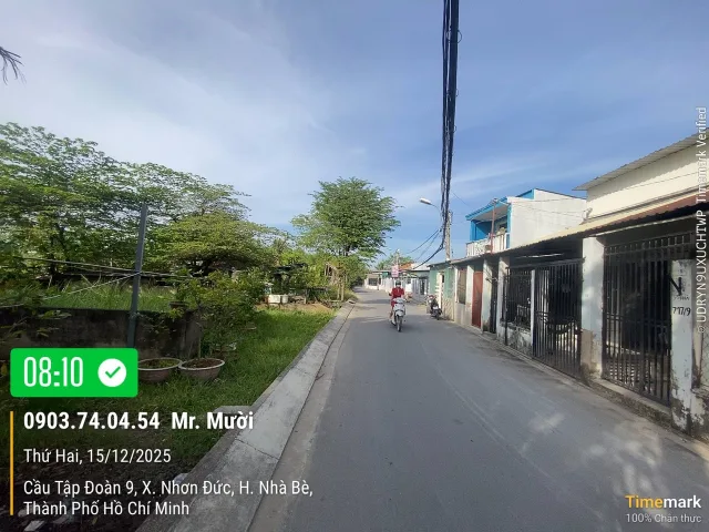 Bán đất đường lê văn lương dt 270m2 mặt tiền đường nhựa 8m, kdc hiện hữu giá 6,7 tỷ