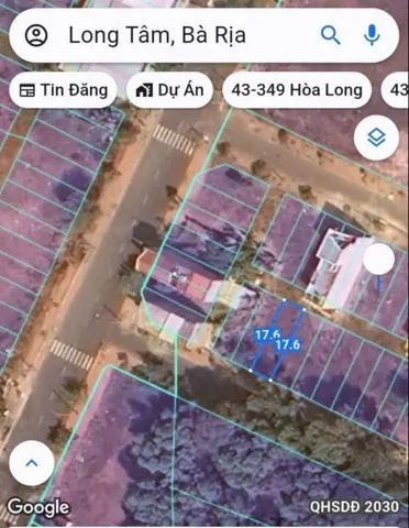 Bán đất 88m² ngang 5m giá 1.89 tỷ Phường Tam Long