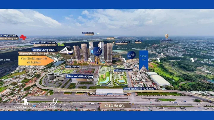 Bán gấp đất view hồ 2 mặt tiền đường 15 (16m gồm LG) vs đường 5m gần Metro suối Tiên dt đất 152,9m² ngang 8m giá chỉ 7 tỷ Phường Long Bình Q9 cũ