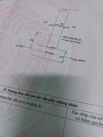 Đất Mặt tiền đường 833C (nhựa 12m) gần Trường học xã Mỹ Bình, Tân Trụ 10x50m (499.2m²) giá 4 tỷ