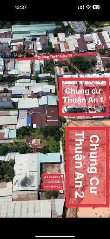 Bán đất 80m² ngang 4,4m giá 2.6 tỷ Phường Thuận Giao