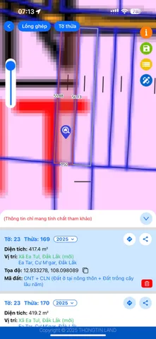 Bán đất 417.4m² giá 269 triệu Xã Ea Tul