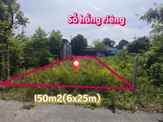 Bán gấp lô đất 150m2 giá 8tr triệu ngay đường Võ Văn Điều xã Phước Thạnh , Củ Chi gần trường học.