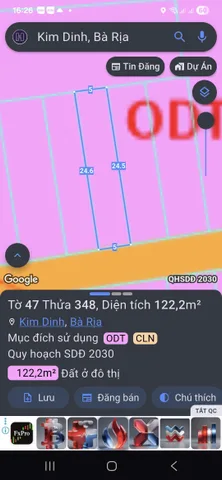 Bán đất 123m² ngang 5m giá 1.79 tỷ Phường Long Hương