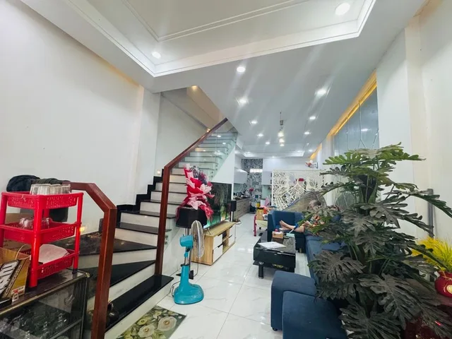 BÁN NHÀ HỒ HỌC LÃM BÌNH TÂN 56M2 6.X TỶ KHU PHÂN LÔ GẦN AEON MALL 4 TẦNG MỚI ĐẸP