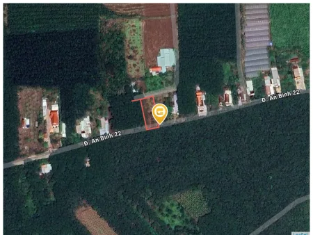 Bán đất mặt tiền đường AN BÌnh 22 (đường chính dẫn vào KCN) 878m² ngang 18.2m, có 100 TC giá 6.8 tỷ Xã Phú Giáo