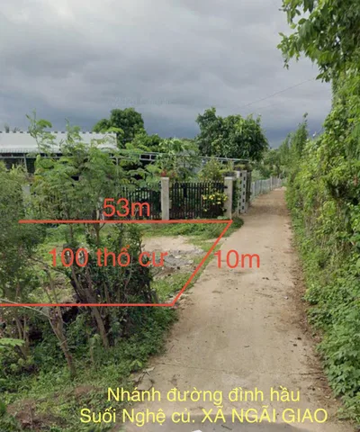 Bán đất 500m² ngang 11m giá 2 tỷ Xã Ngãi Giao