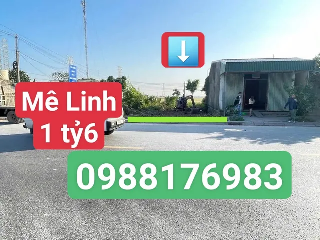 BÁN GẤP MẢNH ĐẤT Ở MÊ LINH 1 TỶ 6, DT 79M2