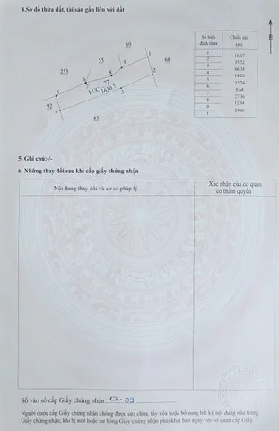 Bán đất 1630.7m² ngang 17m giá 325 triệu Xã Hòa Phú