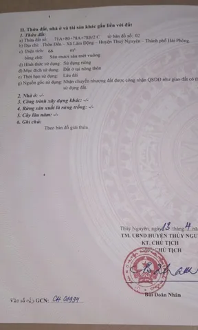Bán 66 m Lâm Động ngõ ô tô 7 chỗ tận đất. Gần ngay dự án đại học hàng hai.L/ h :076.231.9990 e Thuý