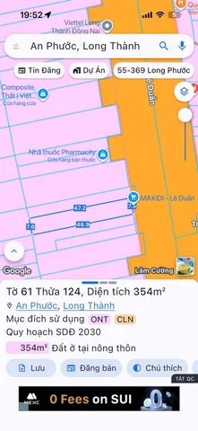 Bán đất 374.3m² ngang 7,5m giá 25 tỷ Xã An Phước