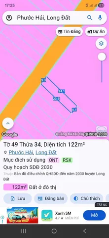 Chủ Ngộp Bán Lỗ 200tr Lô Đẹp Ngay Vườn Xoài - DT 122m2 Sẵn 100m Thổ Cư - Cách Biển 4km
