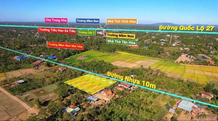 Bán đất 200m² giá 420 triệu Xã Ea Ktur